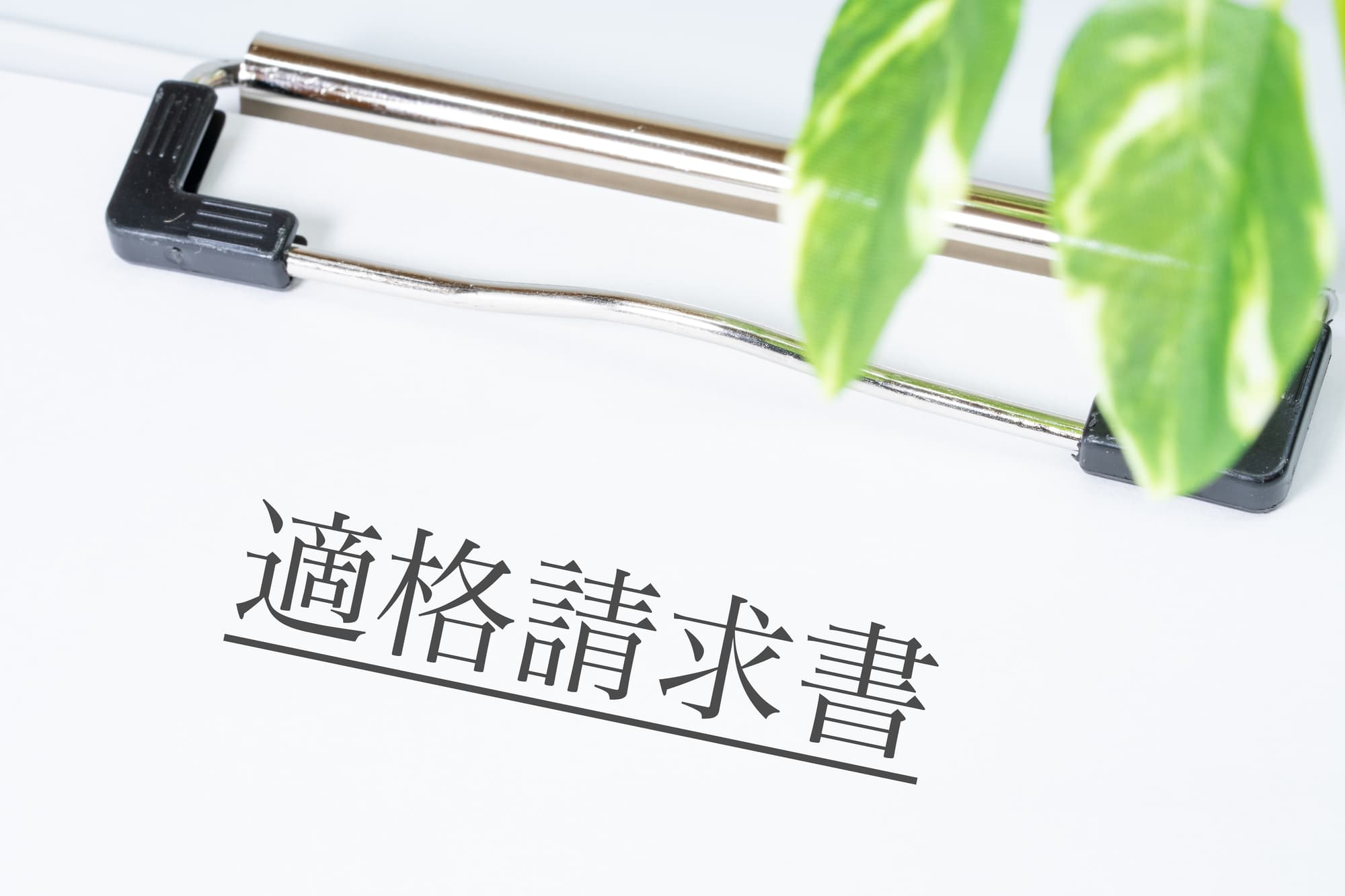 適格請求書の書類イメージ